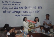 Thăm Lớp học đặc biệt trong bệnh viện Nhi Đồng 2